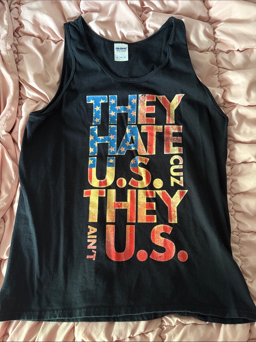They Hate U.S. Cuz They Ain’t U.S. USA American Flag tank